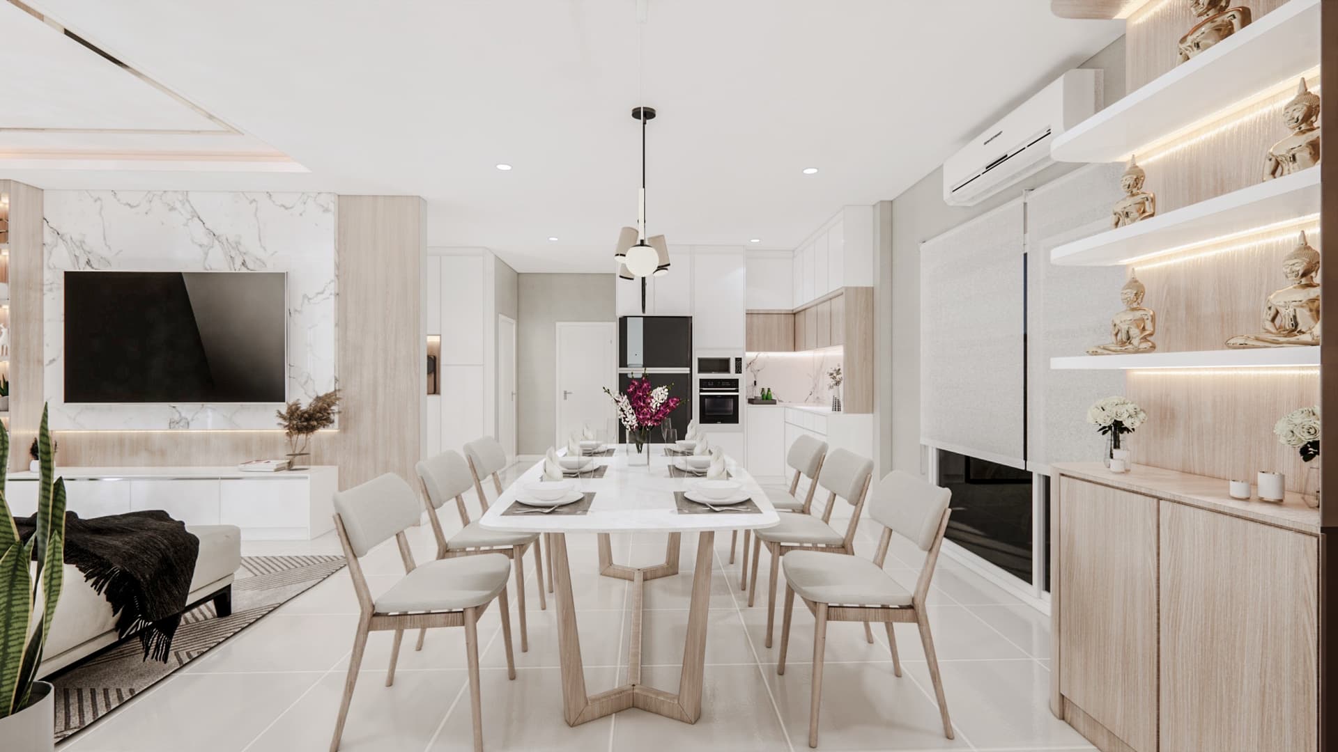 แบบ 3D บิ้วอิน คาซ่า พรีเมี่ยม ท่าข้าม-พระราม 2 โดย CH Asset รูปที่ 3
