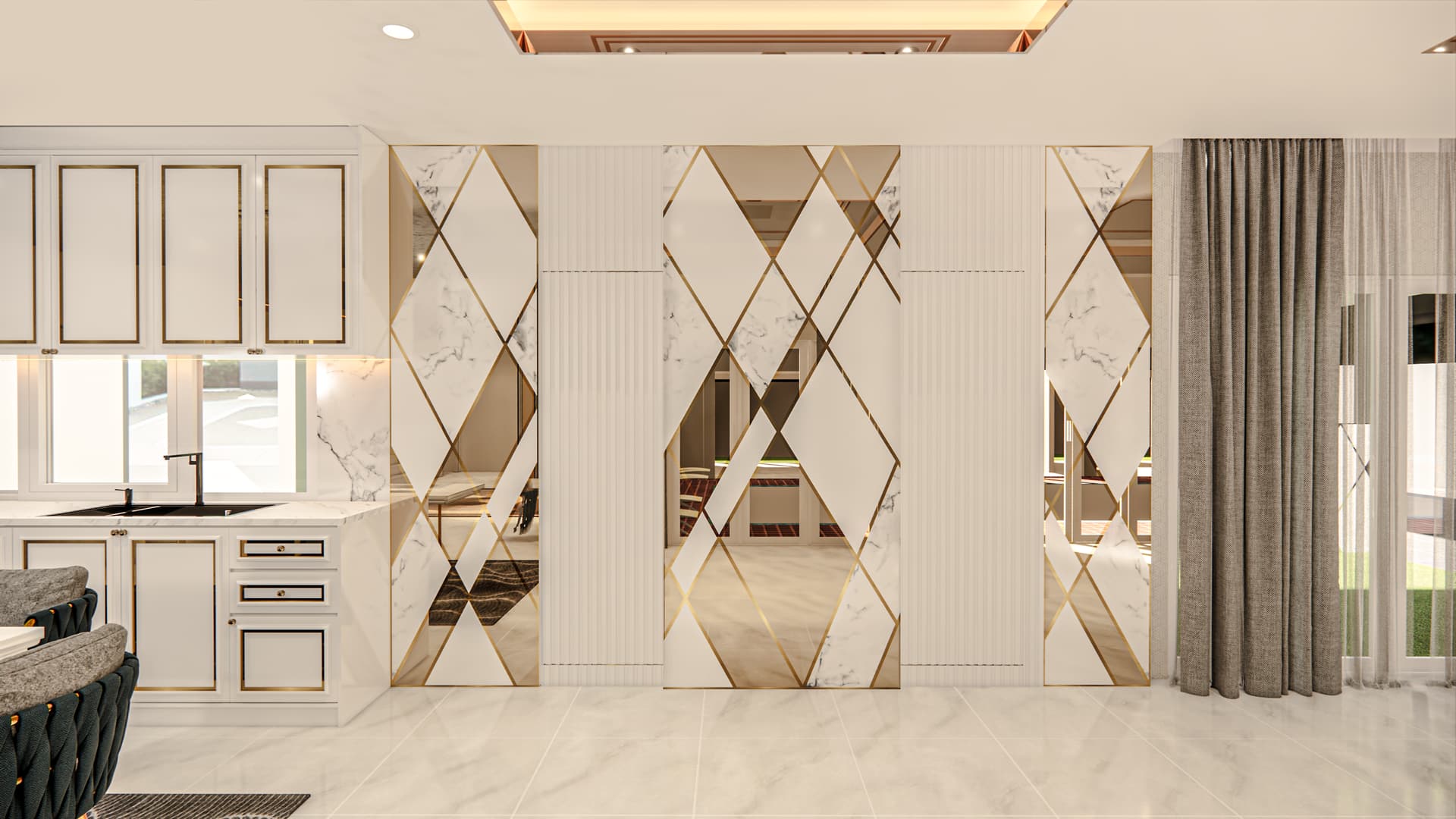 แบบ 3D บิ้วอิน บ้านสร้างเอง จรัญ 71 โดย CH Asset รูปที่ 2