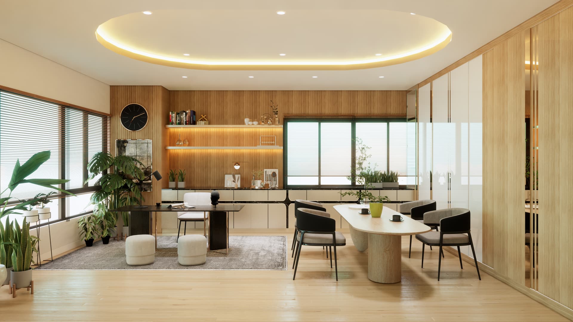 แบบ 3D บิ้วอิน ออฟฟิศ รามคำเเหง 164 โดย CH Asset รูปที่ 3