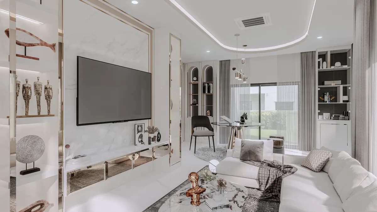 ผลงานบิ้วอิน ห้องนั่งเล่น โดย CH Asset